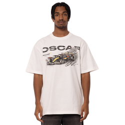 Men T-Shirts - Mitchell & Ness McLaren Oscar Vintage Tee - Team Red-University Gold-Collegiate Navy