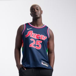 Men Jerseys/Replicas - Nike NBA Philadelphia 76ers City Edition Ben Simmons - College Navy