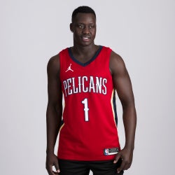 Men Jerseys/Replicas - Nike Zion Williamson - University Red-College Navy