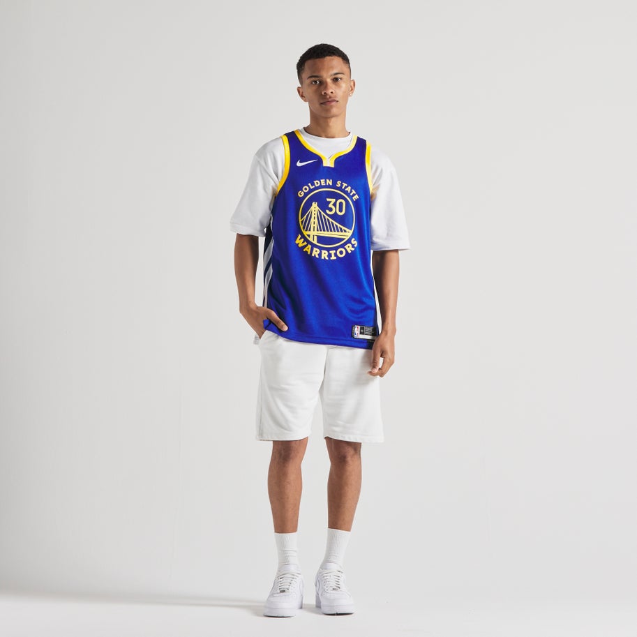 Nike Dri-FIT Stephen Curry Golden State Warriors NBA Swingman Jersey Image 2 of 5. Tap to open photo gallery.