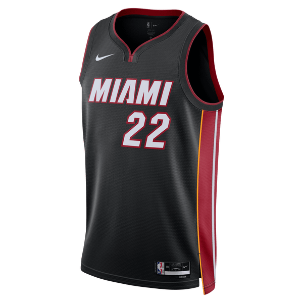 Nike NBA Miami Heat Dri-FIT 2022/23 Statement Jersey Jimmy Butler Image 1 of 2. Tap to open photo gallery.