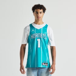 Men Jerseys/Replicas - Nike Hornets Icon Edition LaMelo Ball NBA Jersey - Rapid Teal