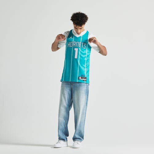Nike Hornets Icon Edition LaMelo Ball NBA Jersey Image 5 of 7. Tap to open photo gallery.