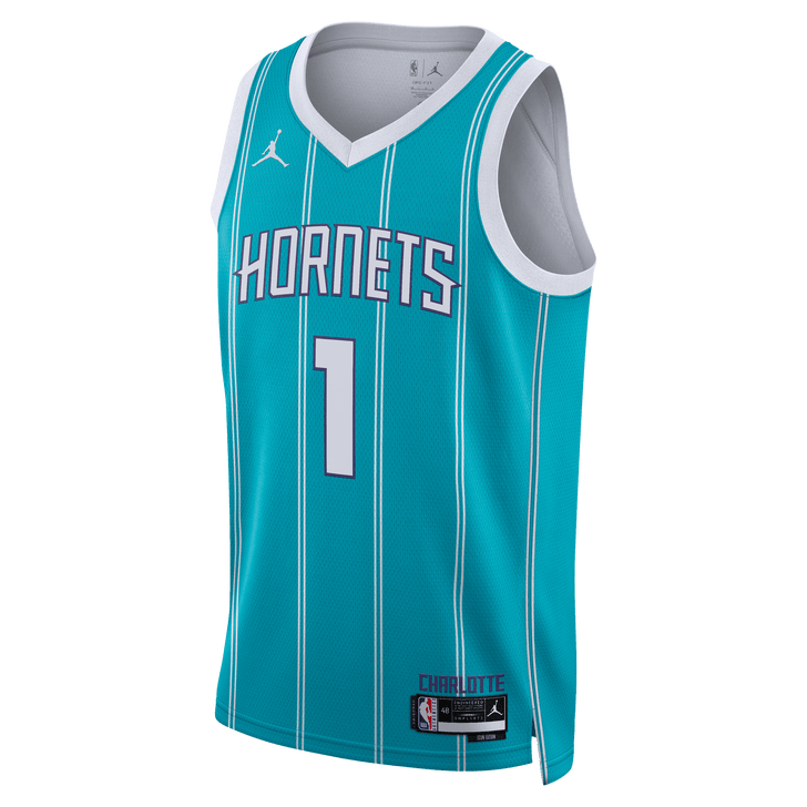 Nike Hornets Icon Edition LaMelo Ball NBA Jersey Image 6 of 7. Tap to open photo gallery.