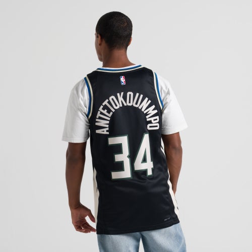 Nike NBA Statement Milwaukee Bucks Giannis Antetokounmpo Jersey Image 5 of 8. Tap to open photo gallery.