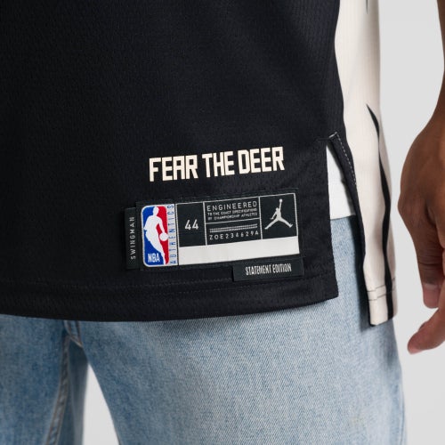 Nike NBA Statement Milwaukee Bucks Giannis Antetokounmpo Jersey Image 7 of 8. Tap to open photo gallery.