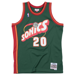 Men Jerseys/Replicas - Mitchell & Ness Seattle Sonics 1995-96 'Gary Payton' NBA Jersey - Green-Green