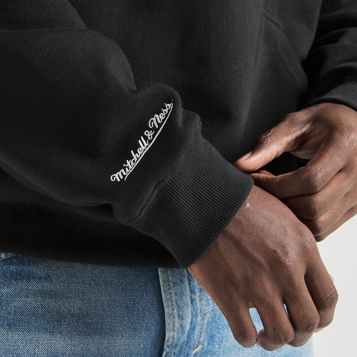 Mitchell & Ness Chicago Bulls Letterman Hoodie Image 4 of 6. Tap to open photo gallery.