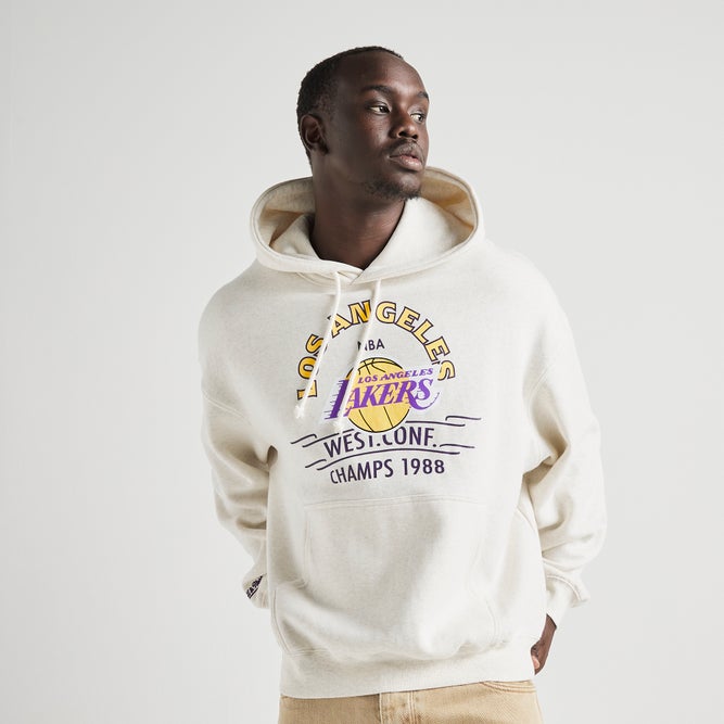 Mitchell & Ness Lakers Letterman Hoodie Image 1 of 4. Tap to open photo gallery.