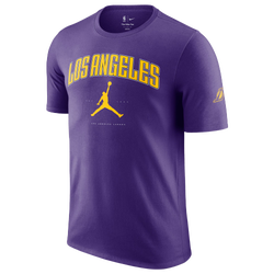 Men T-Shirts - Nike Los Angeles Lakers Courtside NBA Max90 T-Shirt - Field Purple
