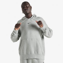 Men Hoodies - Nike Nocta NRG Fleece CS Hoodie - Dk Grey Heater-Black