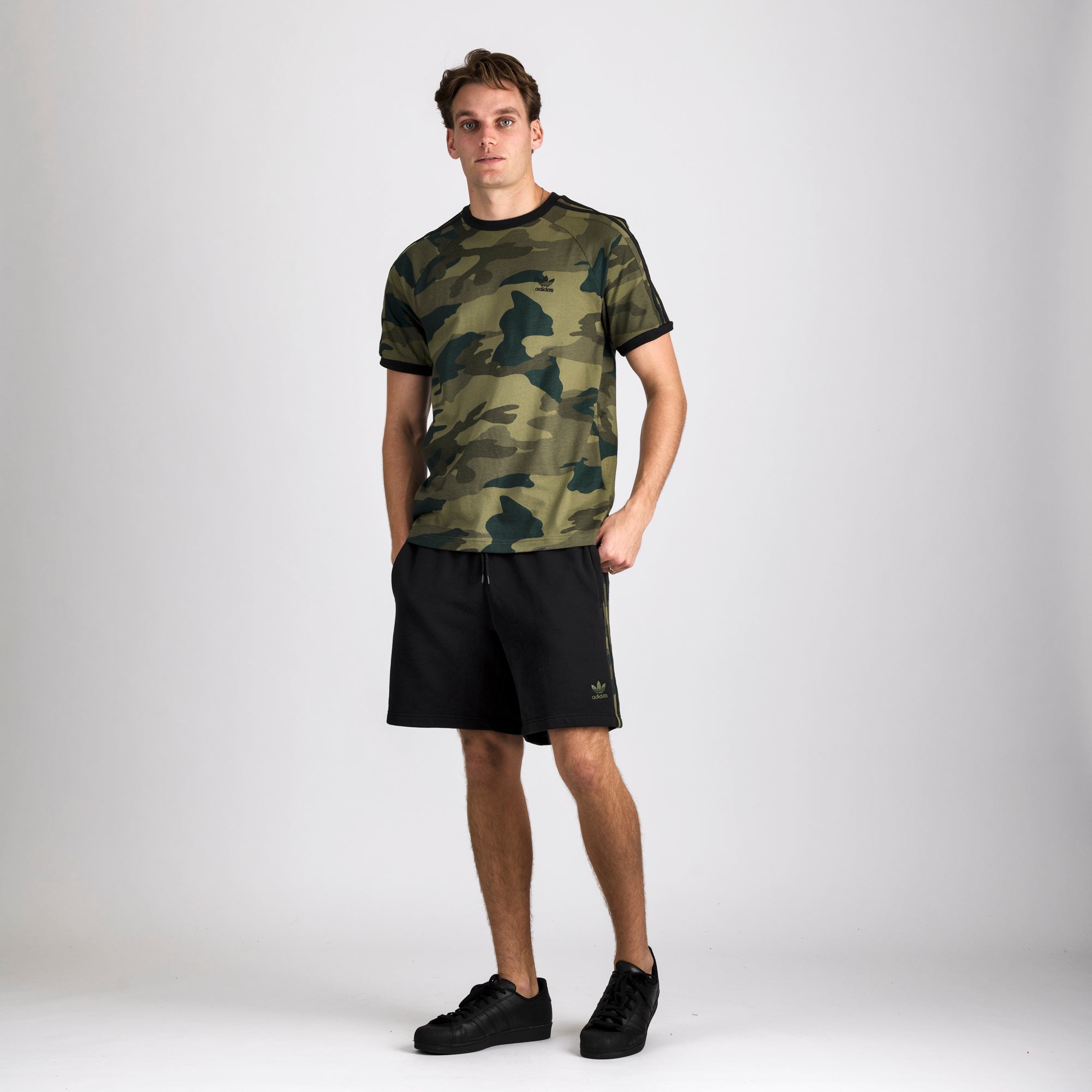 adidas camo shorts and shirt