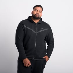 Men Hoodies - Nike Tech Fleece Windrunner Full Zip Hoodie - Black