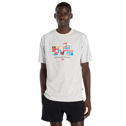 Men T-Shirts - New Balance Boxes Tee - Ash Heather