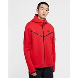 Men Hoodies - Nike Tech Fleece Hoody - University Red