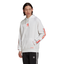 Men Hoodies - adidas Chile - White-Solar Red