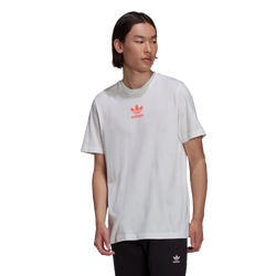 Men T-Shirts - adidas Chile - White-Solar Red