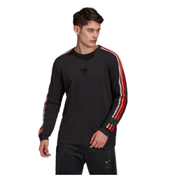 Men T-Shirts - adidas Chile - Black-Solar Red