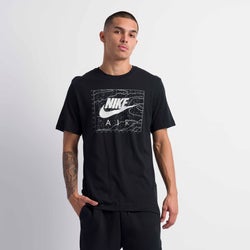 Men T-Shirts - Nike Air - Black-White