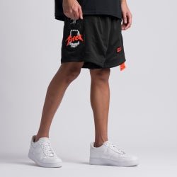 Men Shorts - Nike Force - Night Forest-Total Orange