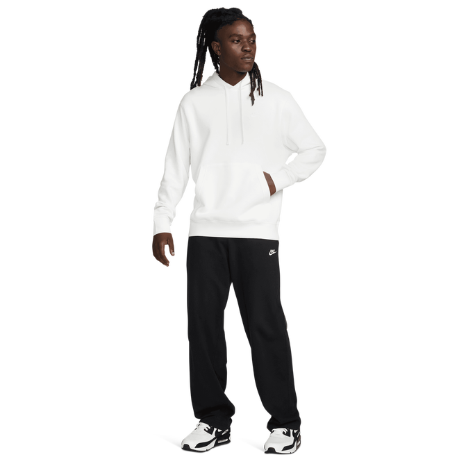Nike Brushed Club Fleece Pullover Hoodie Image 5 of 7. Tap to open photo gallery.