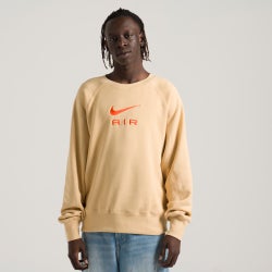 Men Sweatshirts - Nike Sportswear Air Fit Crew - Sesame-Safety Orange