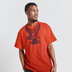 Men T-Shirts - Puma Hoops x La France Short Sleeve Tee - Red-Red