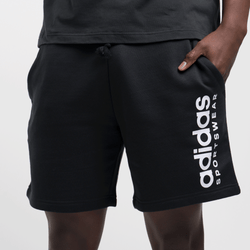 Men Shorts - adidas FT Linear Short - Black-Black