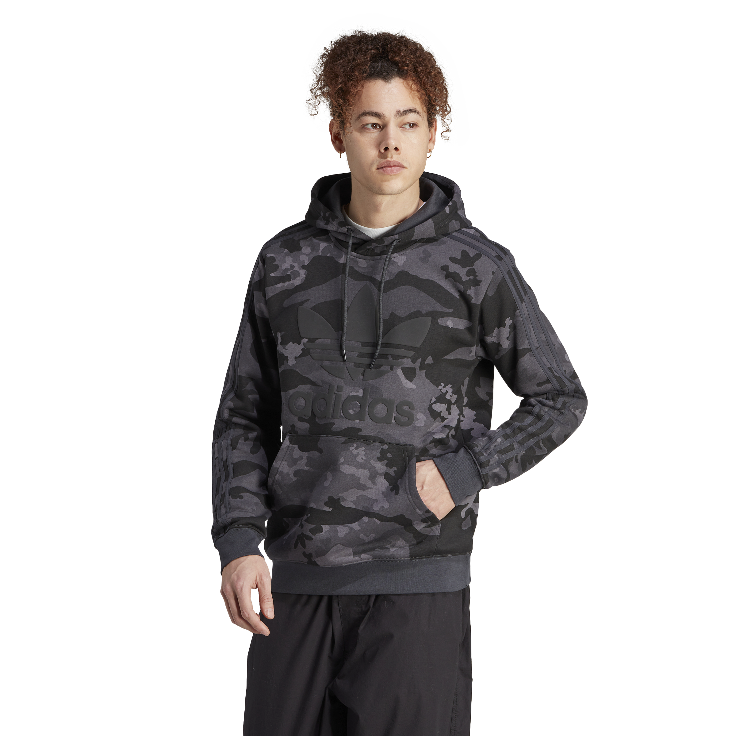 Adidas black cheap camo hoodie