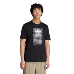 Men T-Shirts - adidas Graphics Camo Tongue Tee - Black-Carbon