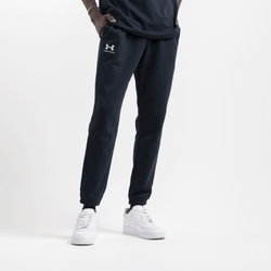 Men Pants - Under Armour Fleece Essentials - Black-White