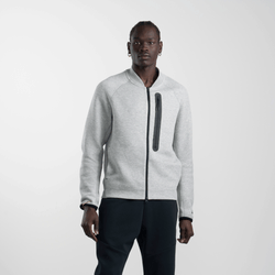 Men Hoodies - Nike Tech Fleece - Dk Grey Heather-Black