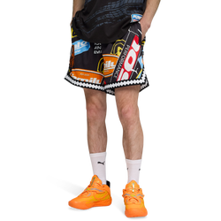 Men Shorts - Puma Fast & Furious Rev Mesh Short 6In - Puma Black