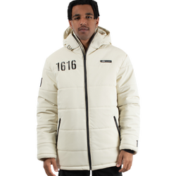 Men Jackets - WNDRR Count It Puffer - Off White-Off White