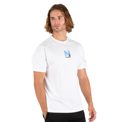 Men T-Shirts - Nautica Achieve - White-Blue