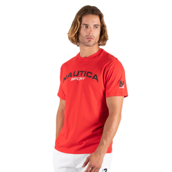 Men T-Shirts - Nautica Chuff - Red-Black