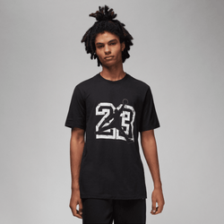 Men T-Shirts - Jordan Flight Essentials Tee - Black-White