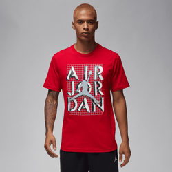 Men T-Shirts - Jordan Stack Gym Tee - Gym Red-Black-White