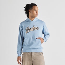 Men Hoodies - Jordan Essential Fleece MVP Hoodie - Blue Grey-Blue Grey