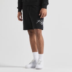 Men Shorts - Jordan Essential Fleece HBR Short - Black-White