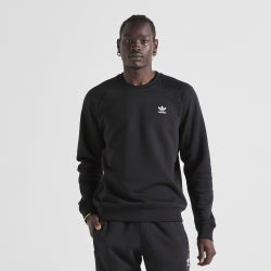 Men Hoodies - adidas Essential Trefoil Crew - Black-White