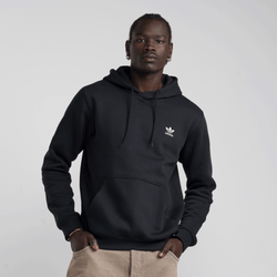 Men Hoodies - adidas Essential Trefoil Hoodie - Black-White