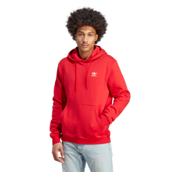 Men Hoodies - adidas Essential Trefoil Hoodie - Better Scarlet-White