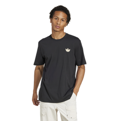 Men T-Shirts - adidas 3-Stripe Panel Tee - Black-Wonder White