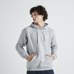 Men Hoodies - adidas Essential Trefoil Hoodie - Medium Grey Heather-White