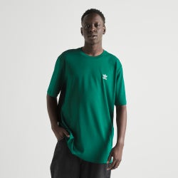 Men T-Shirts - adidas Classics Back+Front Trefoil Boxy T-Shirt - Collegiate Green-White