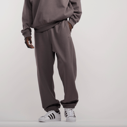 Men Pants - adidas One Basketball Fleece Jogger - Charcoal-Charcoal