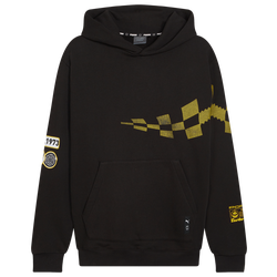 Men Hoodies - Puma Porsche Legacy Turbo Pullover Hoodie - Black-Sport Yellow