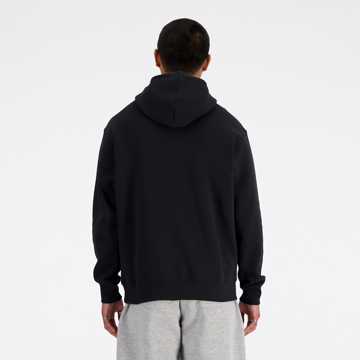 New Balance Small Logo Brushed Fleece Hoodie Image 2 of 3. Tap to open photo gallery.