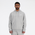 New Balance Small Logo Brushed Fleece Hoodie - Men Hoodies Grey-White